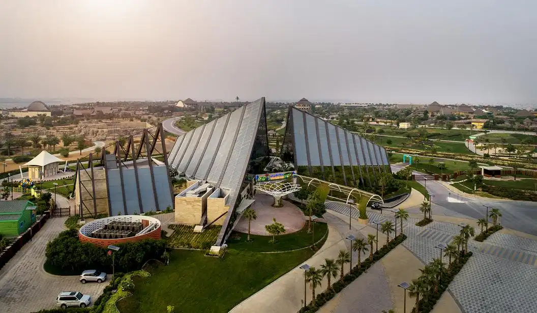 Birds eye view of Dubai Safari Park